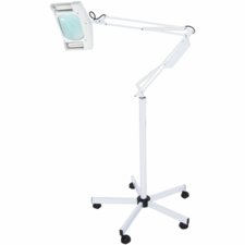 Magnifying cosmetic lamp M-2049 with pedestal and neon lighting